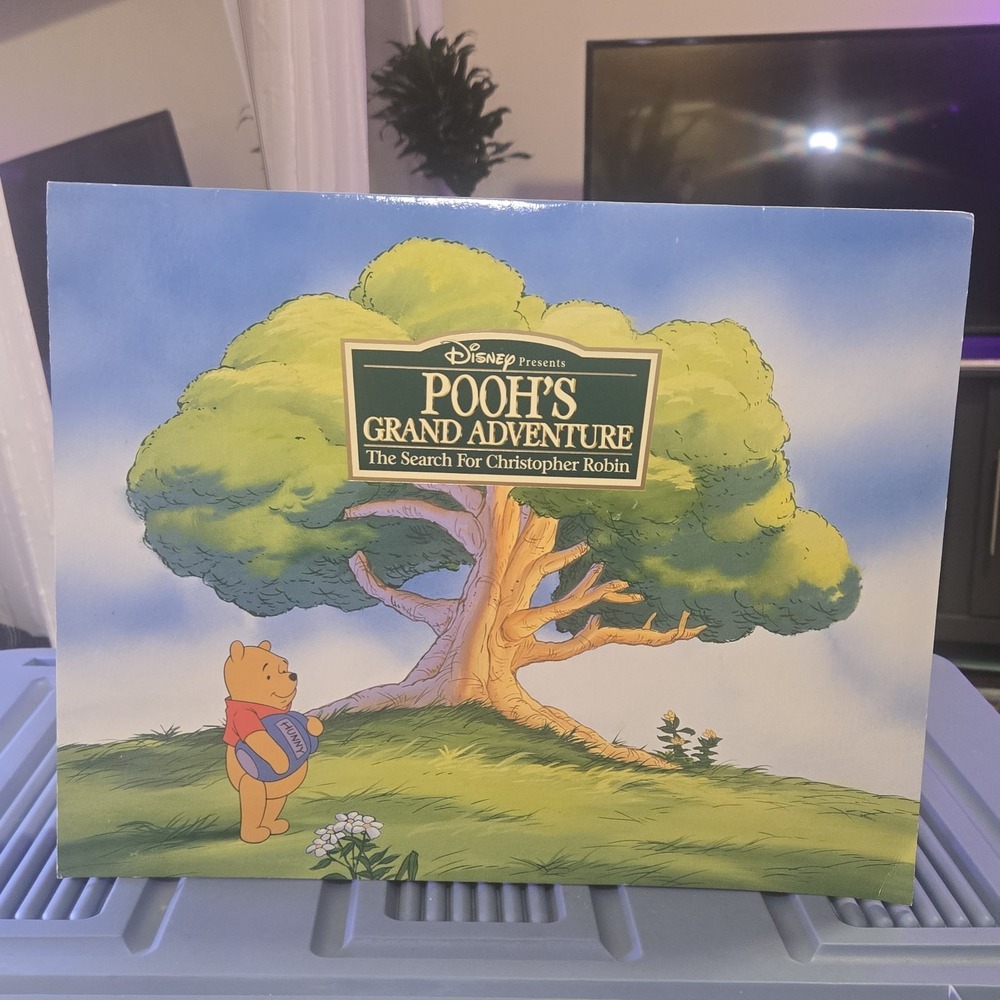 Disney Poohs Grand Adventure Lithograph Set of 3 Winnie the Pooh Folder Bifold